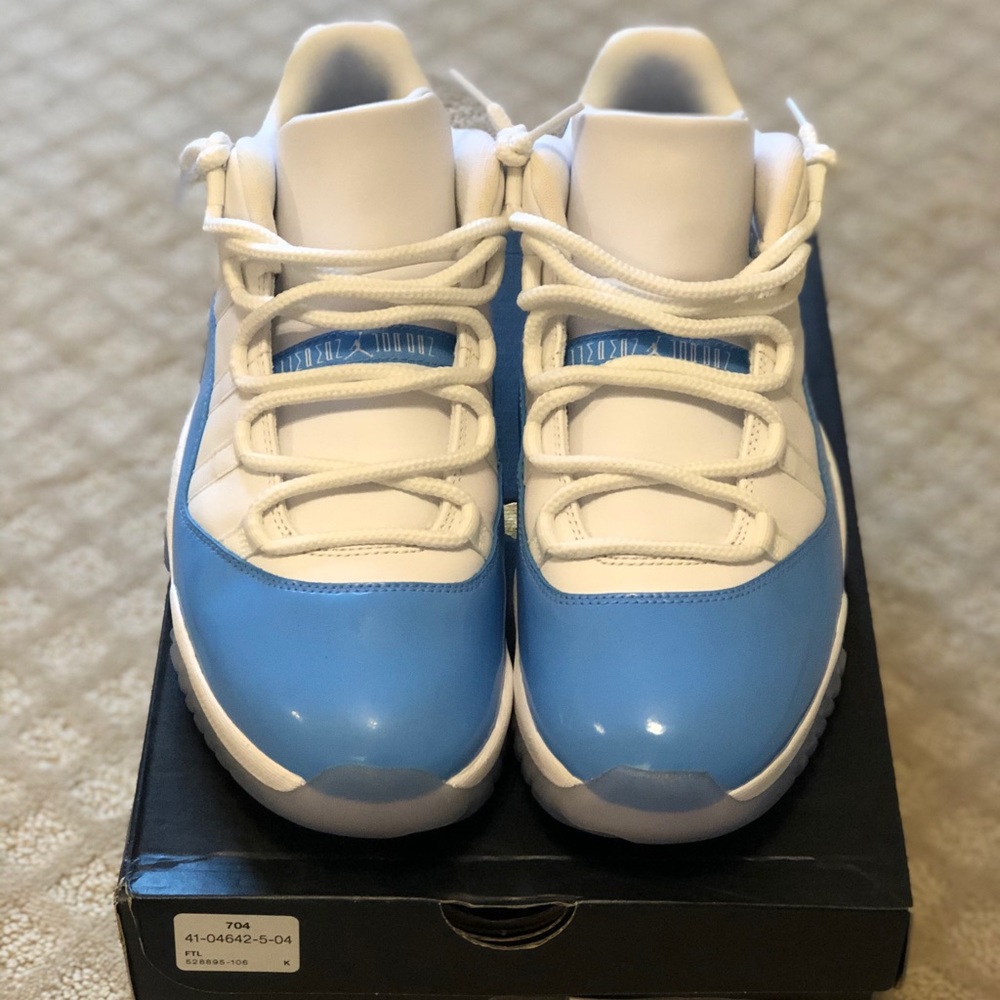 🔵⚪️Men’s Jordan 11 Retro Low University Blue 2017